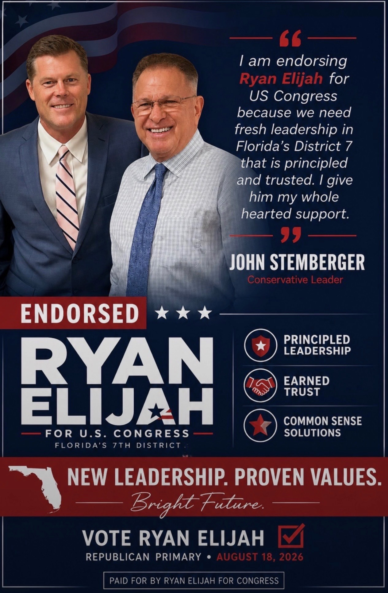 John Stemberger Endorses Ryan Elijah